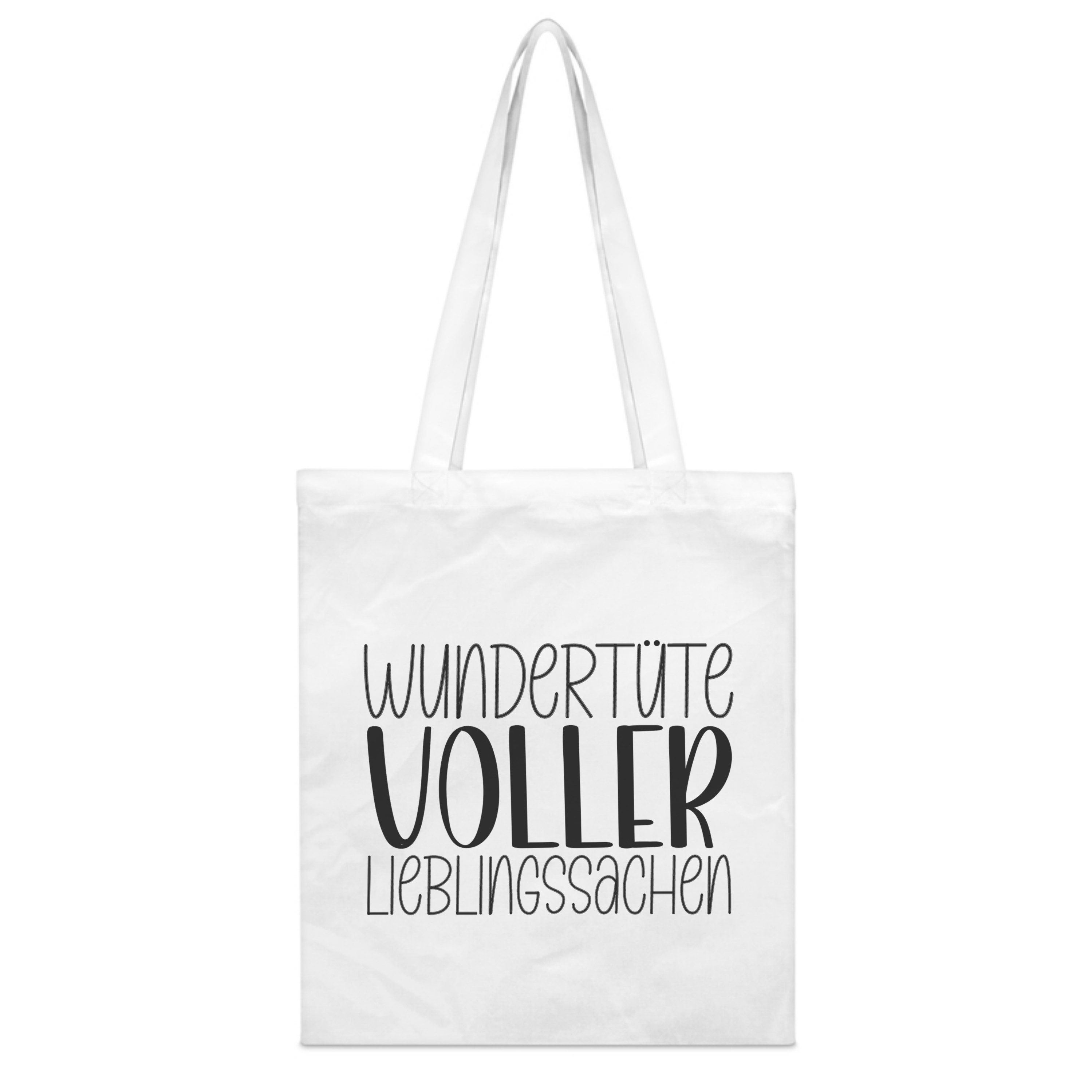 PhotoFancy Tragetasche mit Spruch 'Wundertüte' - Stoffbeutel, mit lustigem Spruch