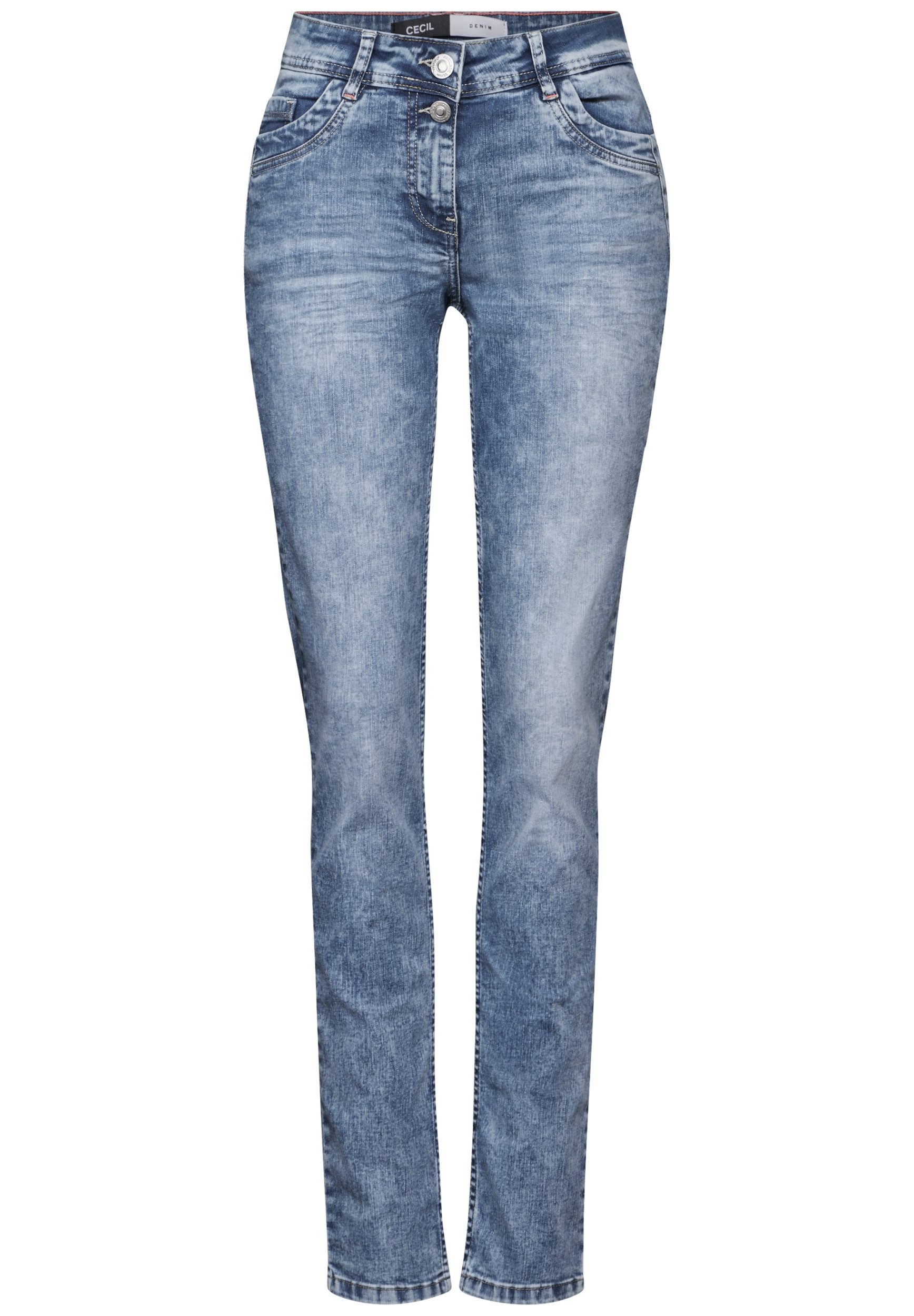 CECIL 5-Pocket-Jeans Style NOS Scarlett Light Blue authentic used wash günstig online kaufen