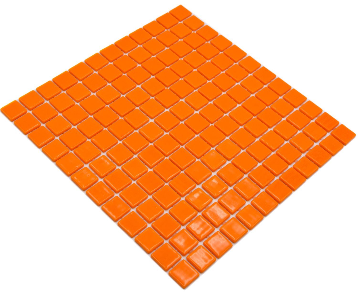 Mosani Mosaikfliesen Recycling Glasmosaik Mosaikfliesen orange glänzend