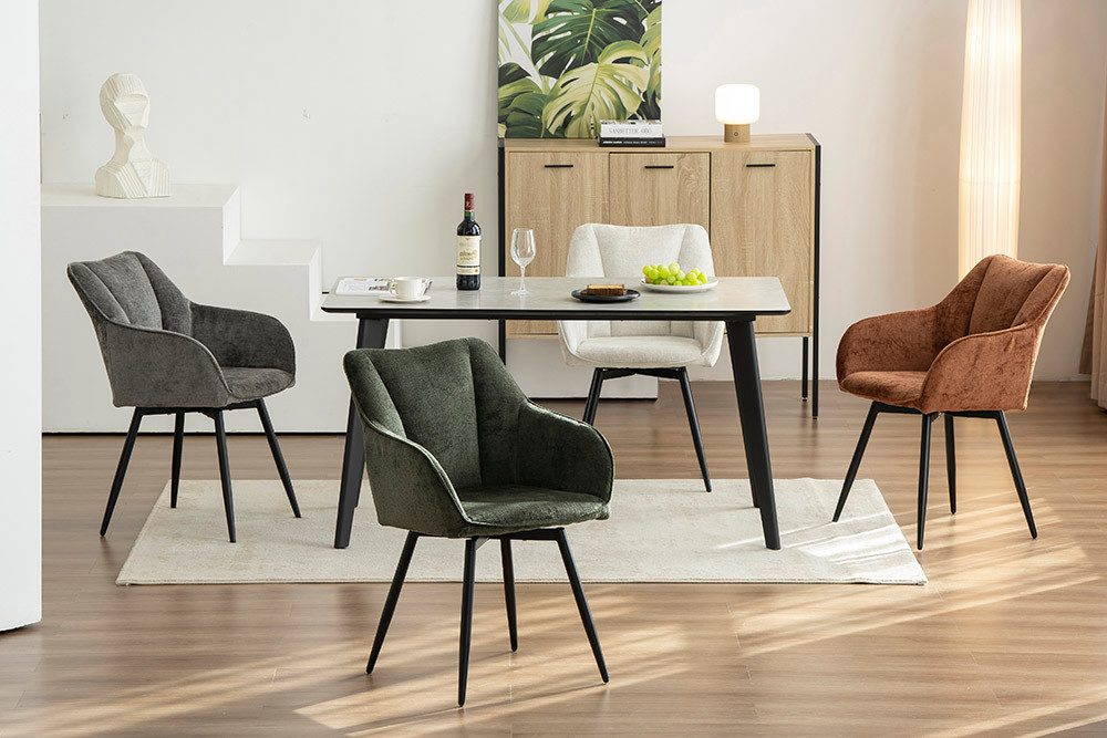 riess-ambiente Esszimmerstuhl AVIGNON grau / schwarz günstig online kaufen