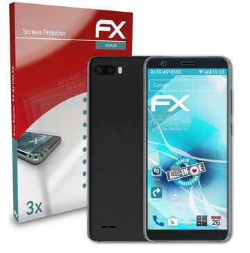 atFoliX Schutzfolie Displayschutzfolie für Ulefone S1 Pro, (3 Folien), Ultraklar und flexibel