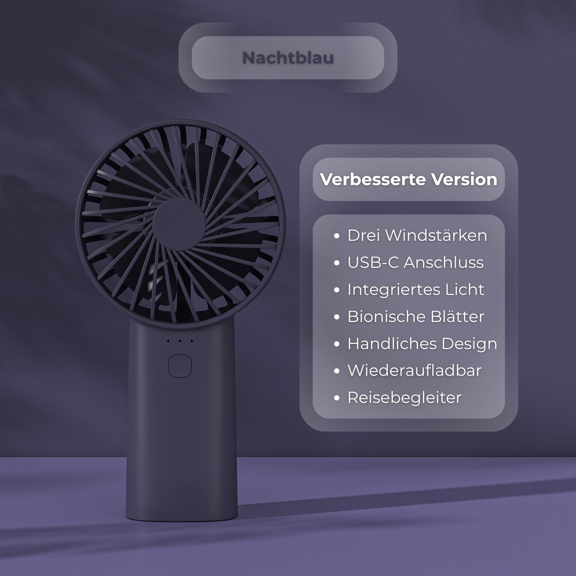 Zoelibat Mini USB-Ventilator Mini Handventilator 4000mAh günstig online kaufen