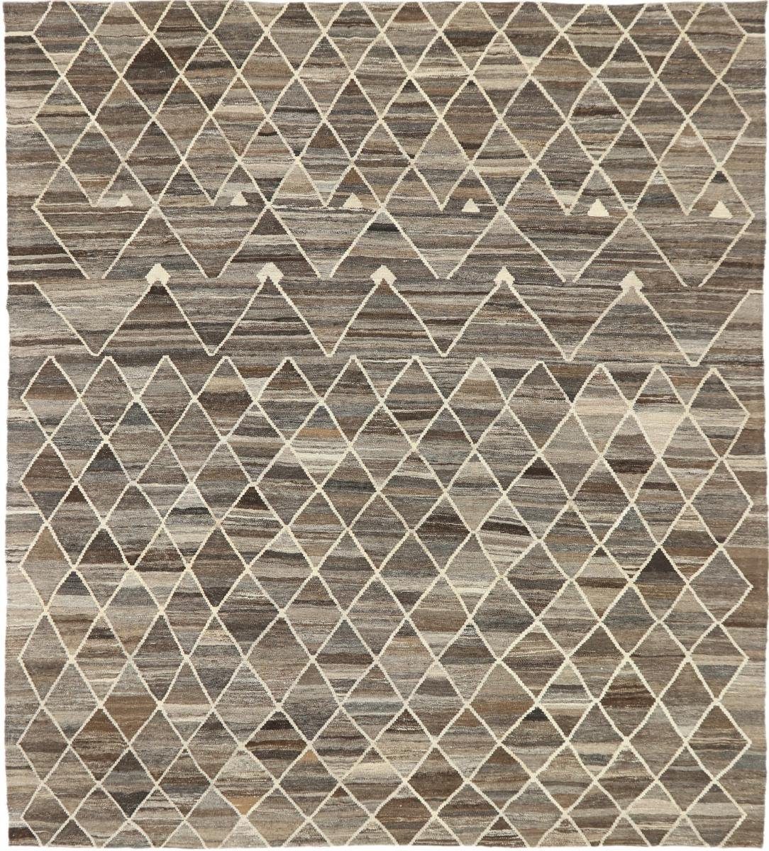 Orientteppich Kelim Berber Design 263x297 Handgewebter Moderner Orientteppich, Nain Trading, rechteckig, Höhe: 3 mm