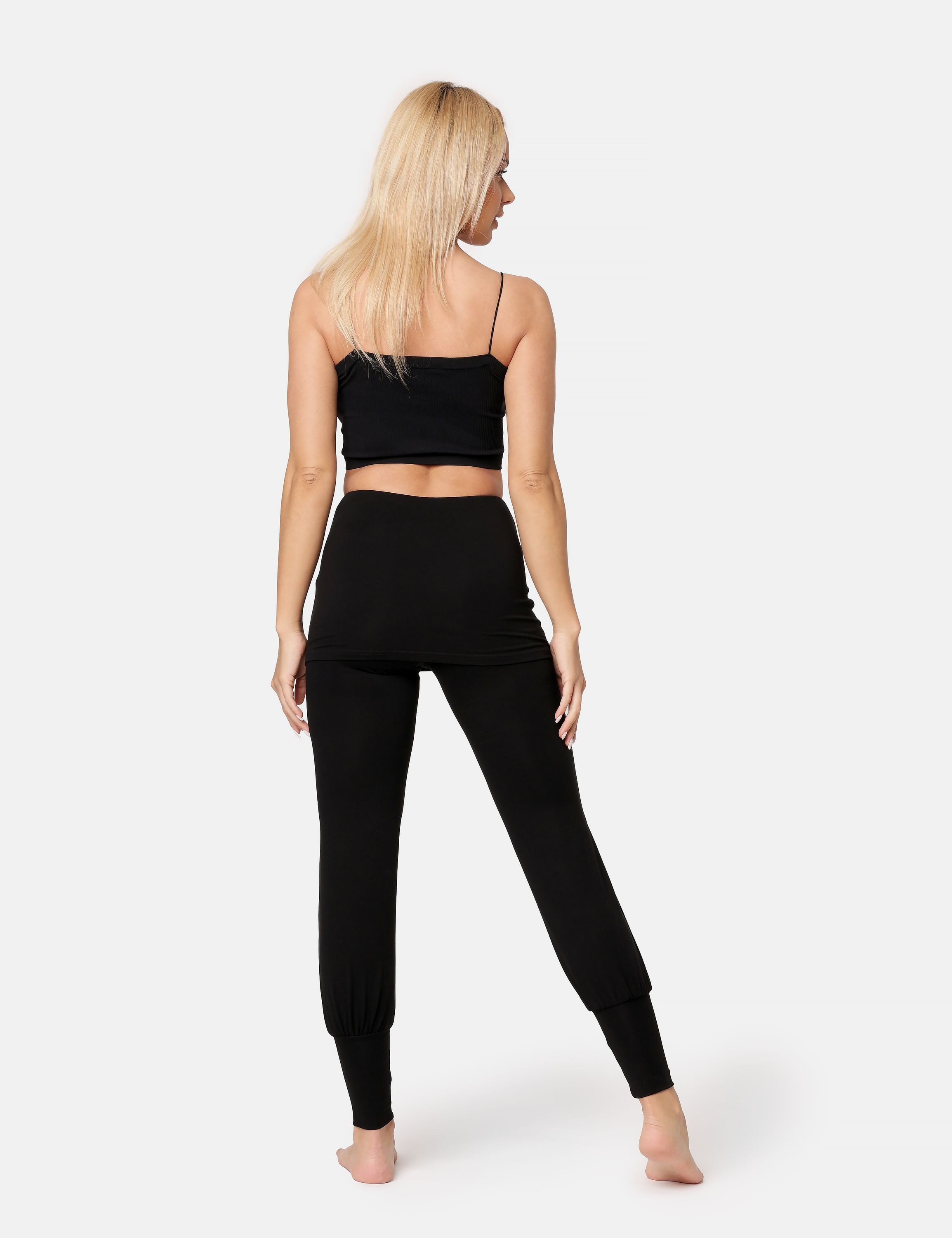 Bellivalini Leggings Damen Yogahose mit Rock Lang Trainingshose BLV50-275 (1-tlg) ohne – Bild 4 von 5