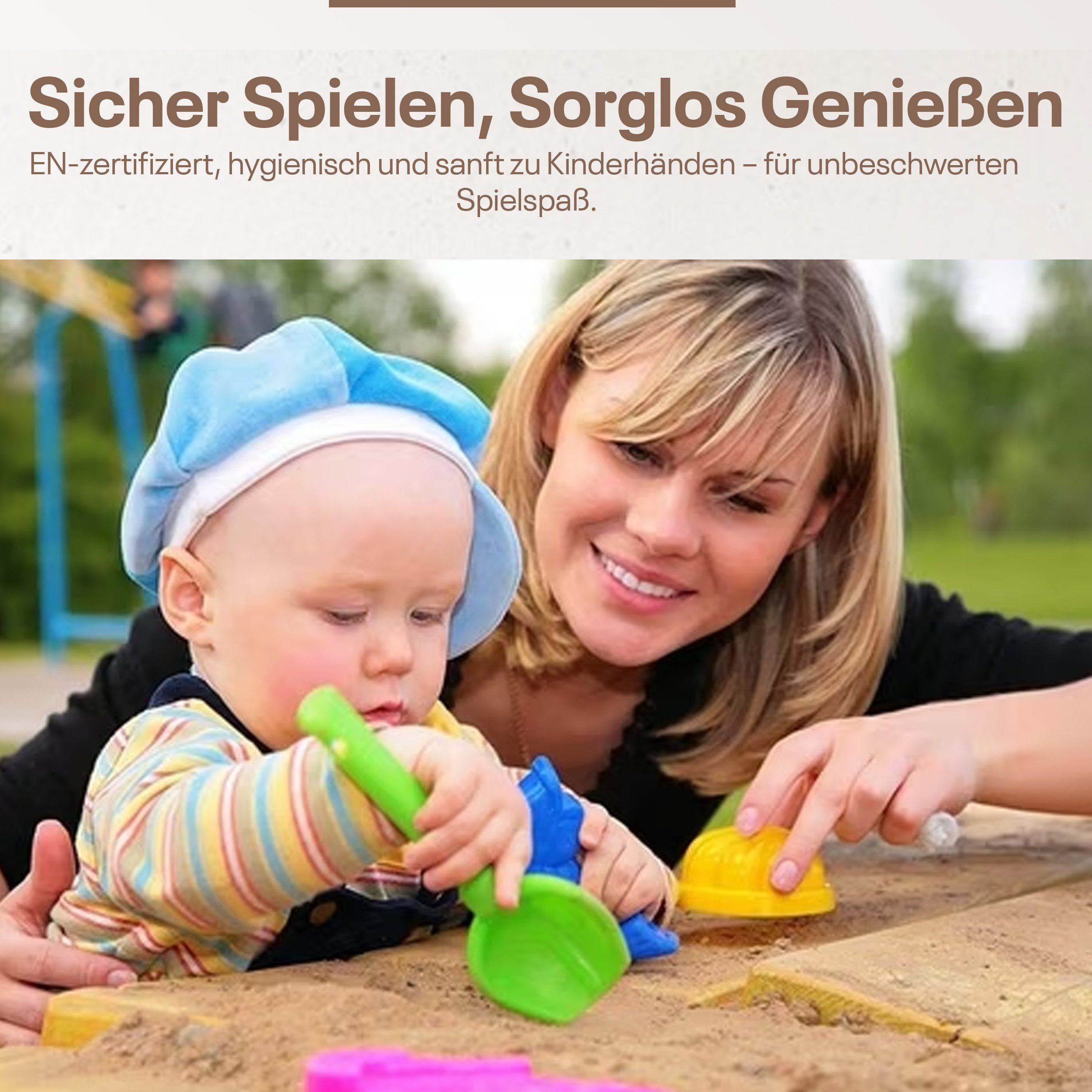 Best for Garden Spielsand 25 kg Quarzsand – Spielsand für Sandkasten, Dekosand & Outdoor Play