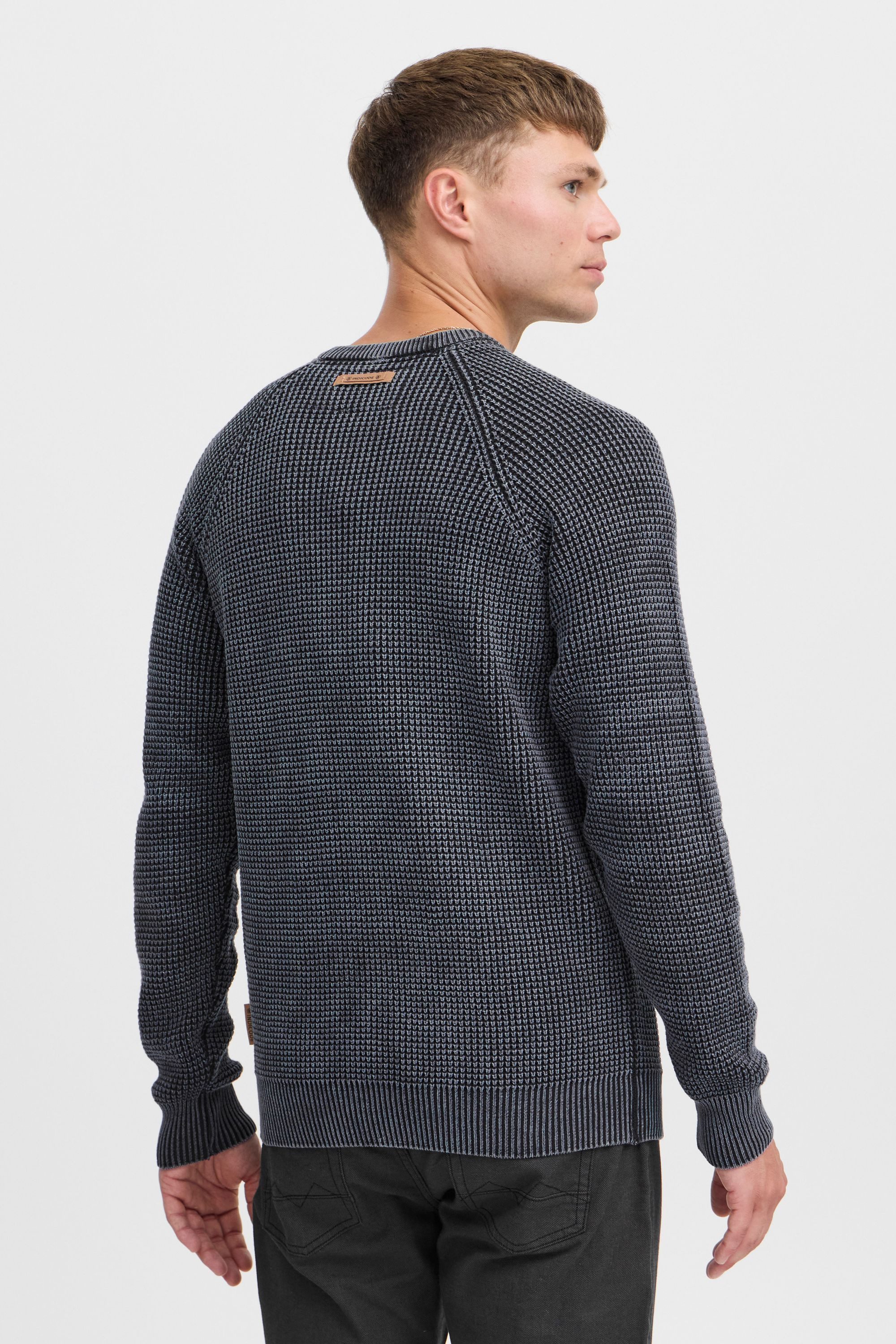 Indicode Strickpullover IDRockford Strickpulli in Waffelstrick-Optik