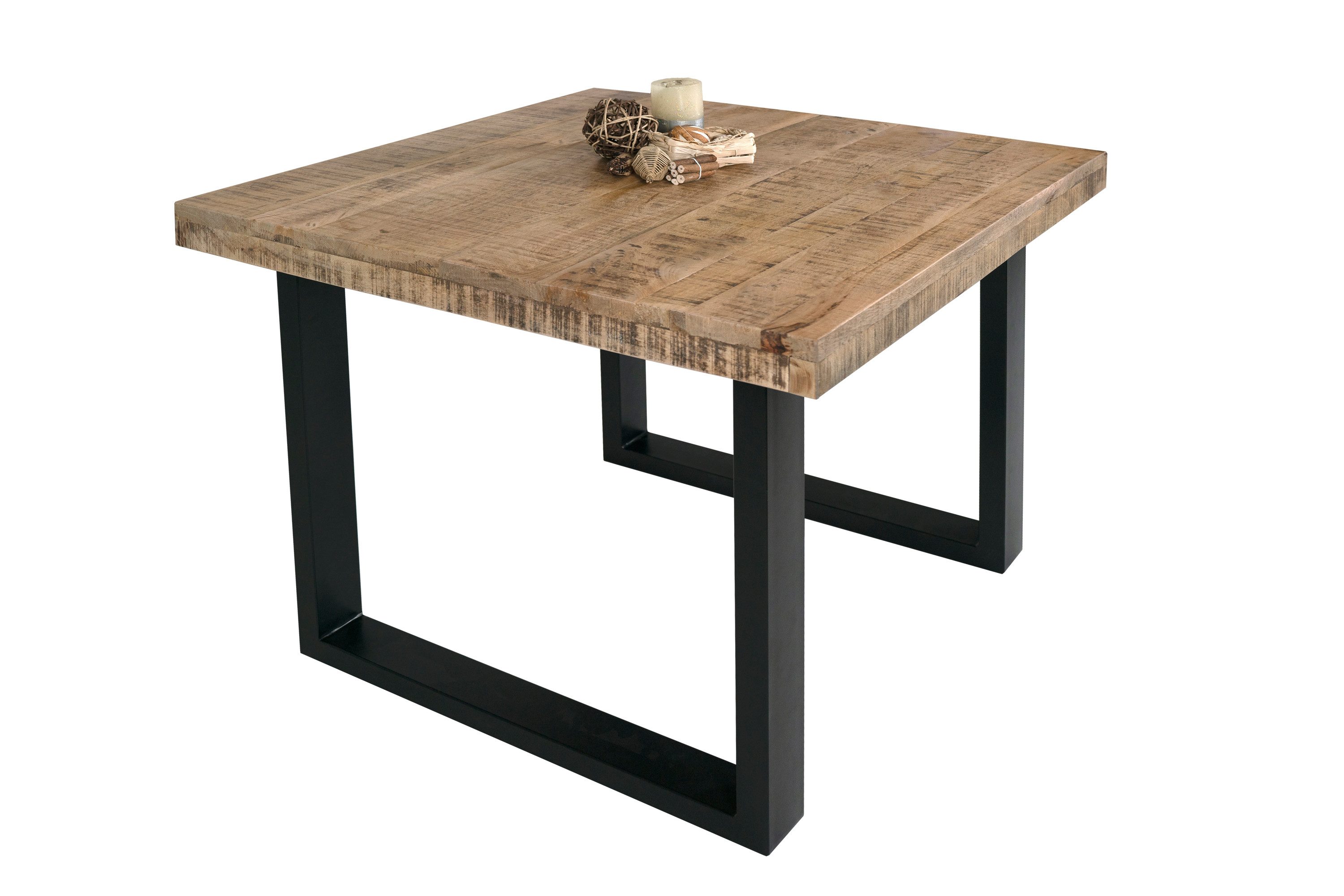 Trelevo® Esstisch Rio, Esstisch 90x90cm Mangoholz günstig online kaufen