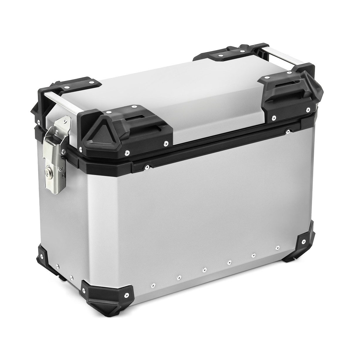 Bagtecs Koffer Motorrad Alukoffer 48 Liter Seitenkoffer # XW48 rechts silber