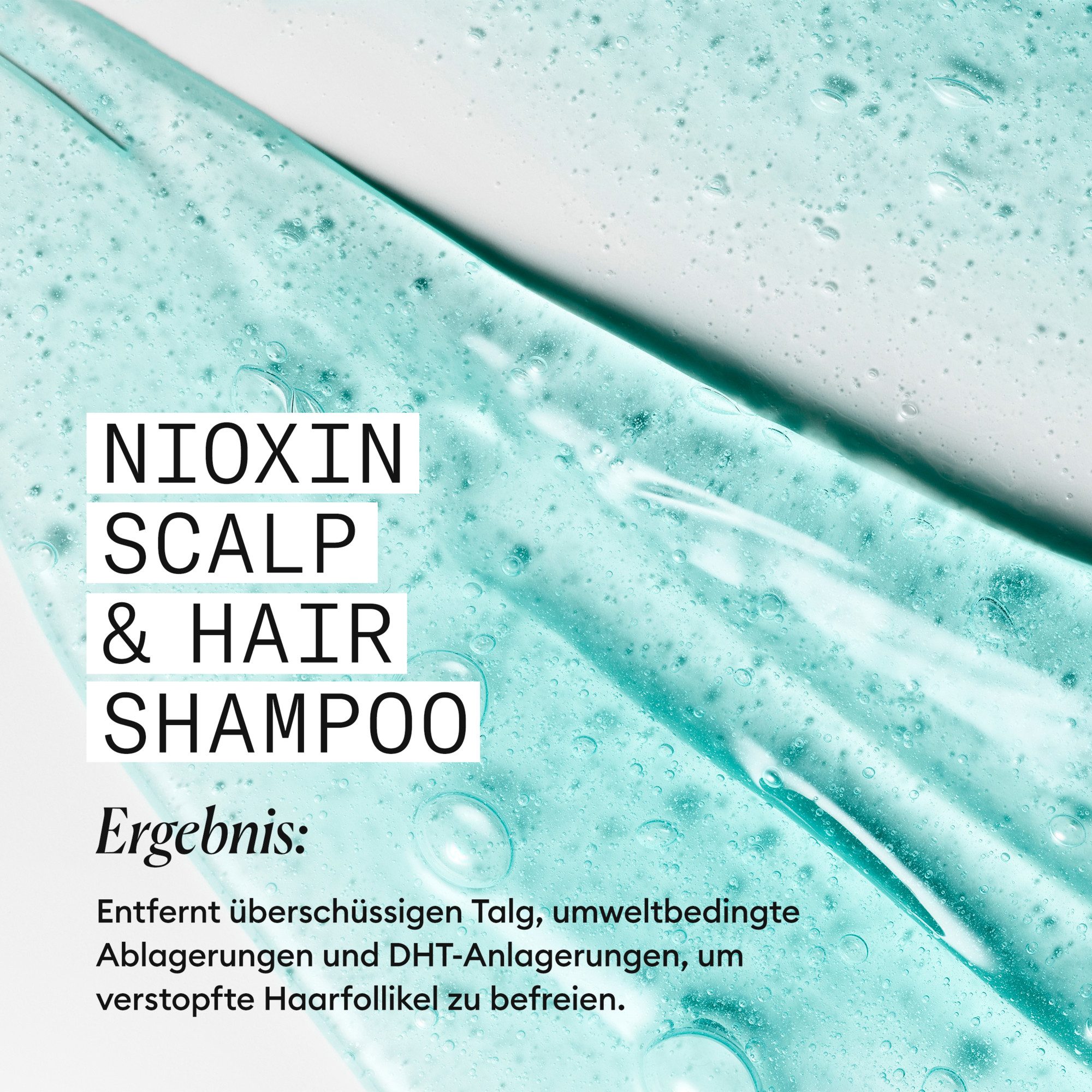 Nioxin Haarshampoo NIOXIN SCALP + HAIR SYSTEM 3 SHAMPOO, nährende & schonende Reinigung für dezent dünner werdendes Haar