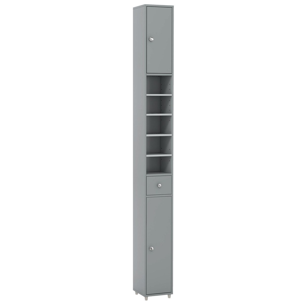 COSTWAY Hochschrank Badschrank schmal, mit Schublade, günstig online kaufen
