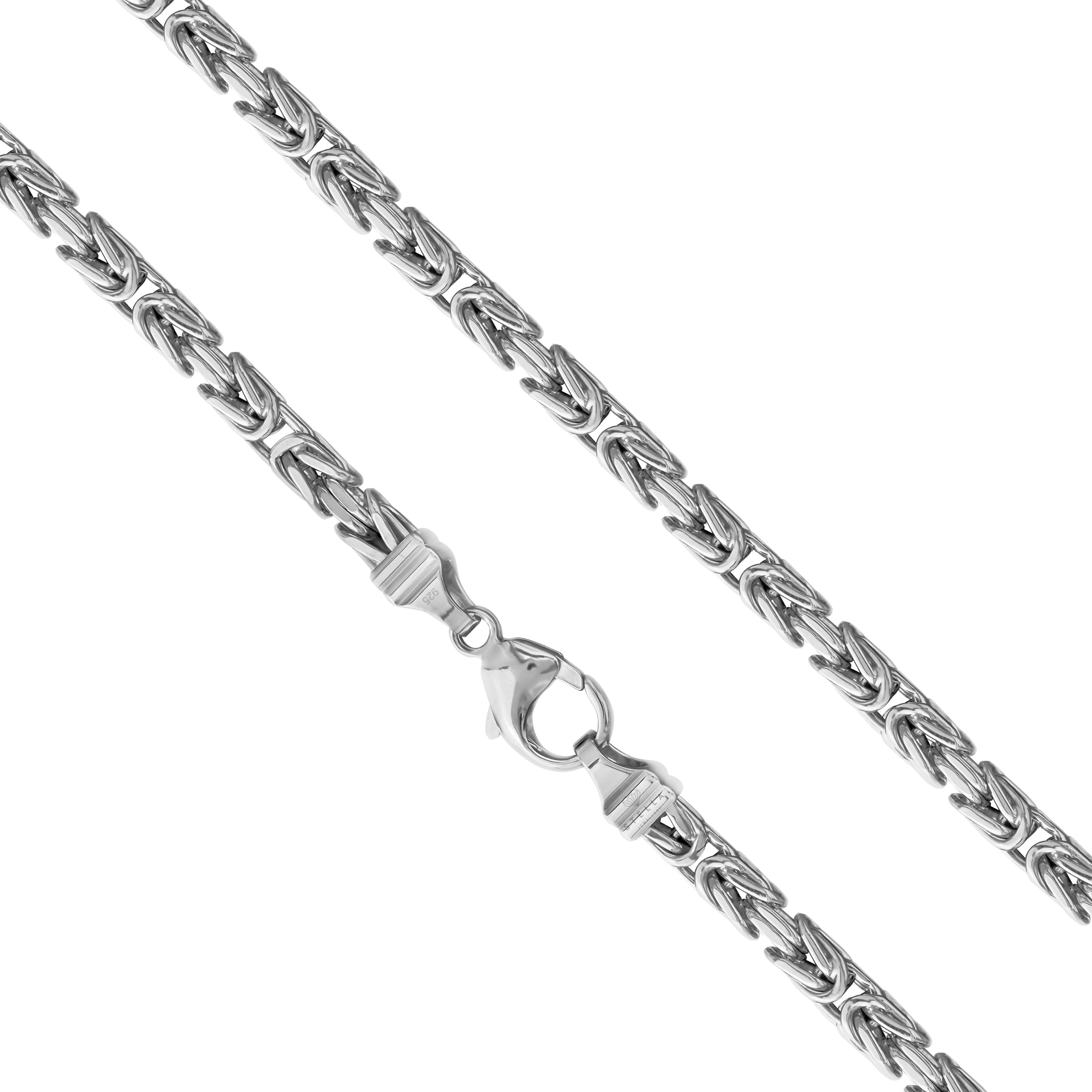Silberkette 925er Sterling Silber Königskette Massiv 8,00 mm