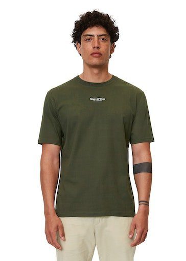 Marc O'Polo T-Shirt T-shirt, short sleeve, logo print burnt leaf