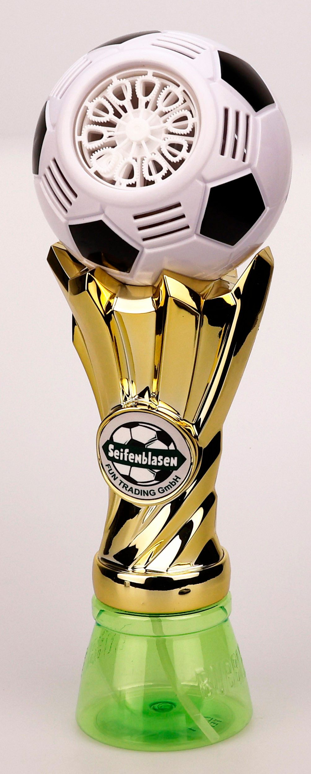 Fun Trading Seifenblasenmaschine Seifenblasen Fussball Pokal mit Licht