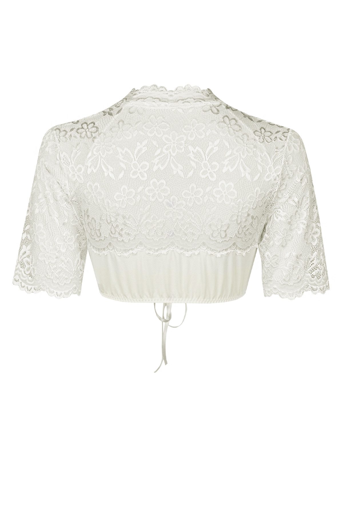 Nina Von C. Dirndlbluse Halbarm Spitzen 'Audrey' 16467326, Champagner