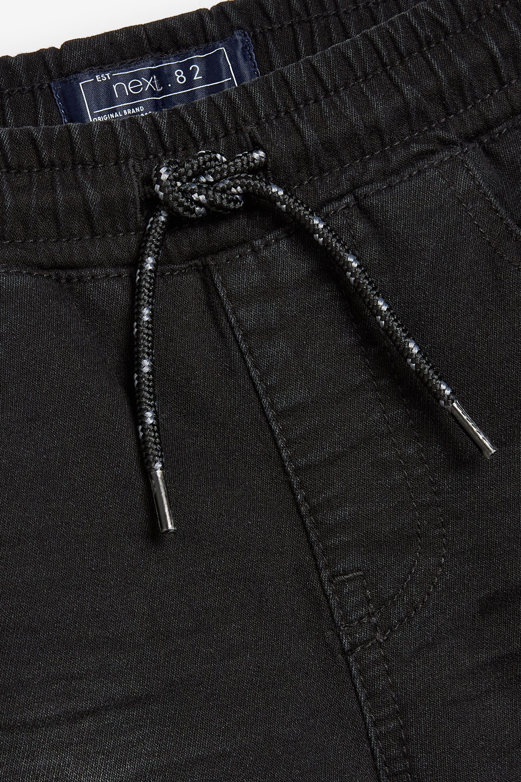 Skinny Skinny-fit-Jeans Pull-On Waist Black (1-tlg) Jersey-Jeans Next im Fit