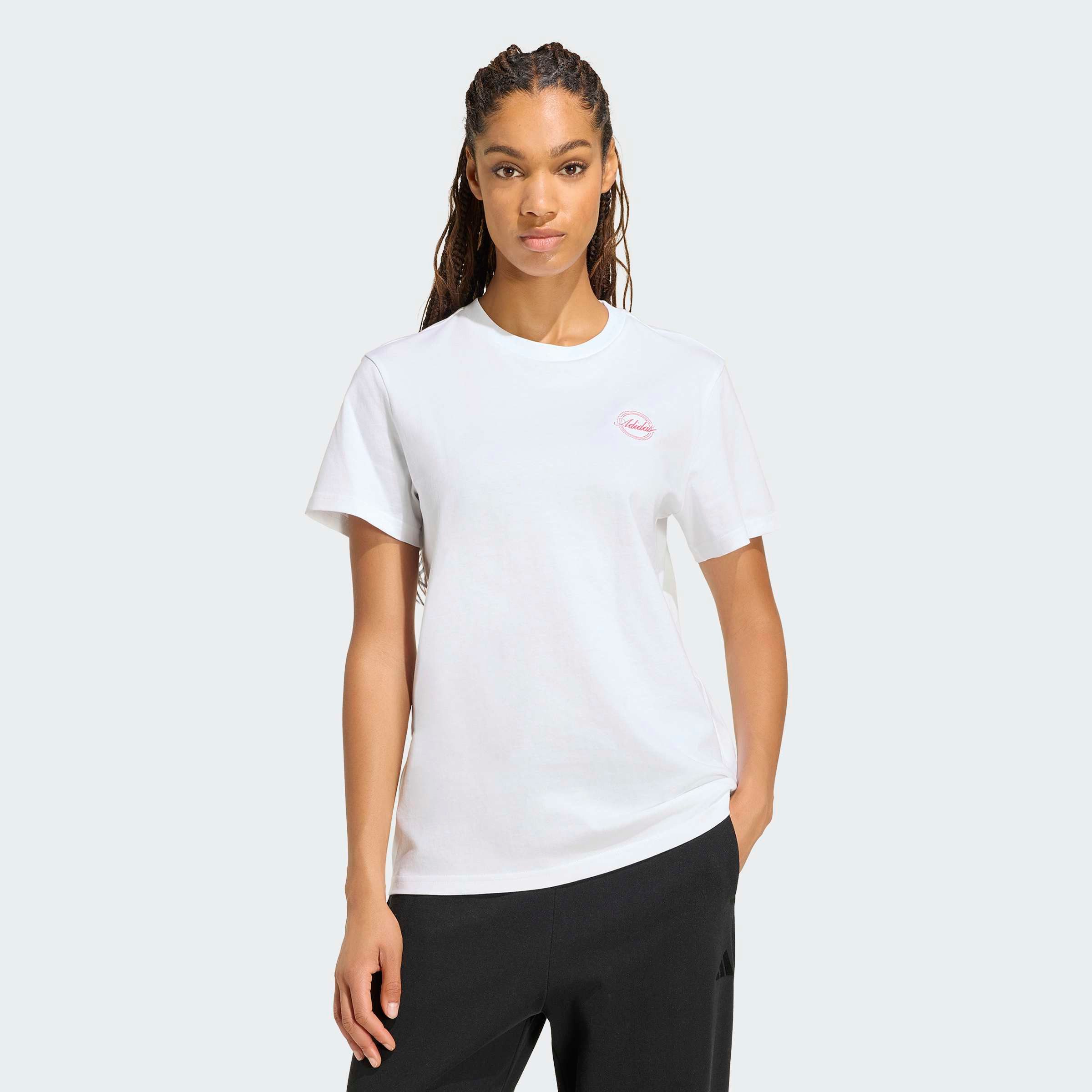 adidas Sportswear T-Shirt TRAVEL GRAFIK , LOCKER GESCHNITTEN