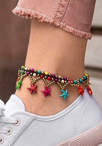 LASCANA Fußkette mit Anhänger fröhliche Seestern günstig online kaufen