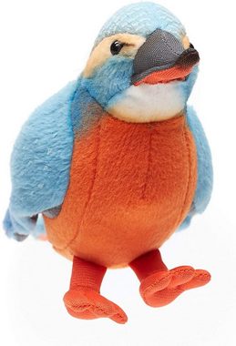 Uni-Toys Kuscheltier Eisvogel - 12 cm (Höhe) - Plüsch-Vogel - Plüschtier, zu 100 % recyceltes Füllmaterial