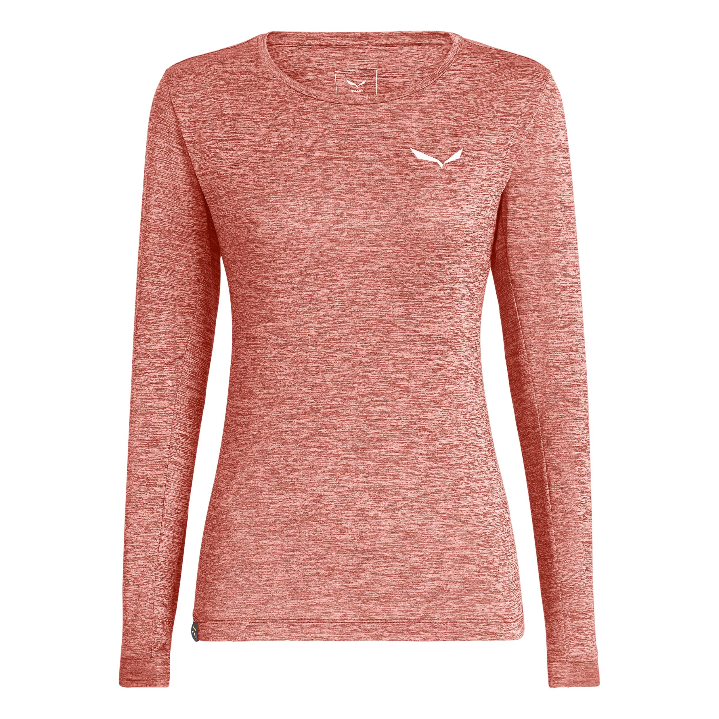 Salewa T-Shirt PUEZ MELANGE DRY W L/S TEE DESERT PINK MELANGE