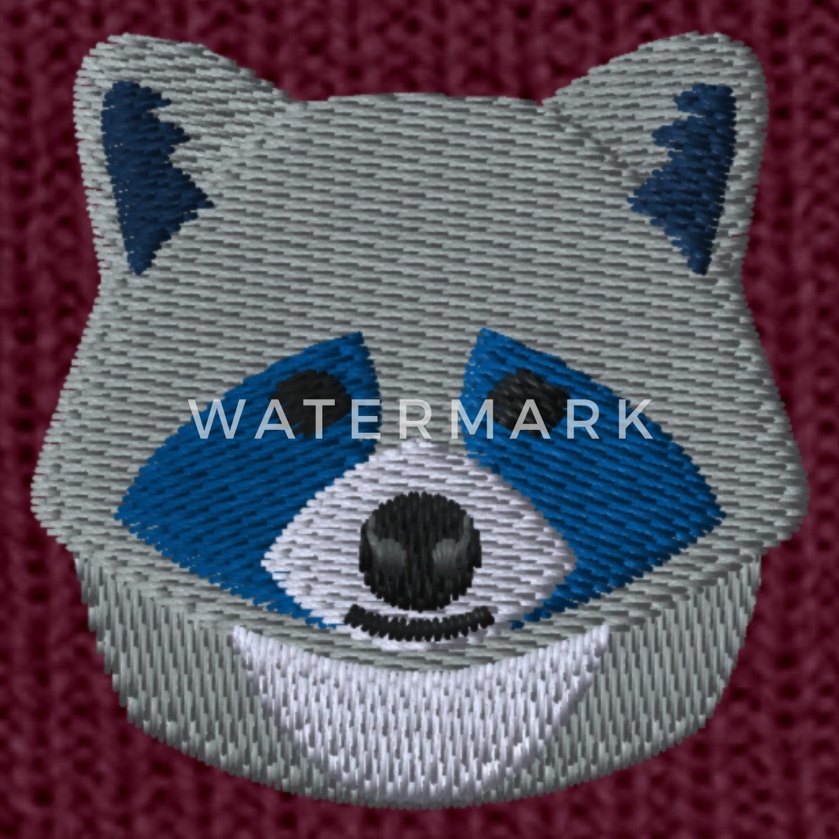 Spreadshirt Beanie Kleiner Waschbär Stickerei Bestickte Wintermütze (1-St)