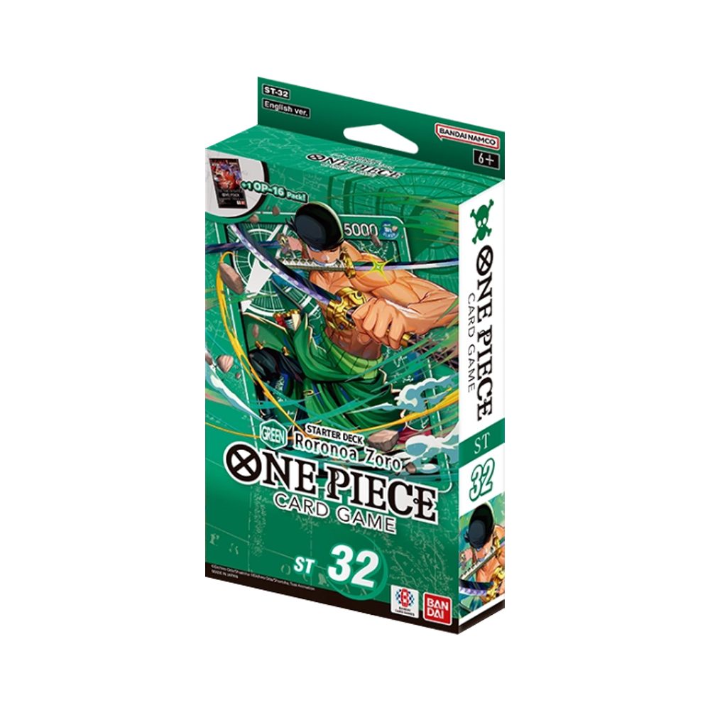 Bandai Sammelkarte One Piece Card Game Roronoa Zoro Starter Deck ST-32 Englisch