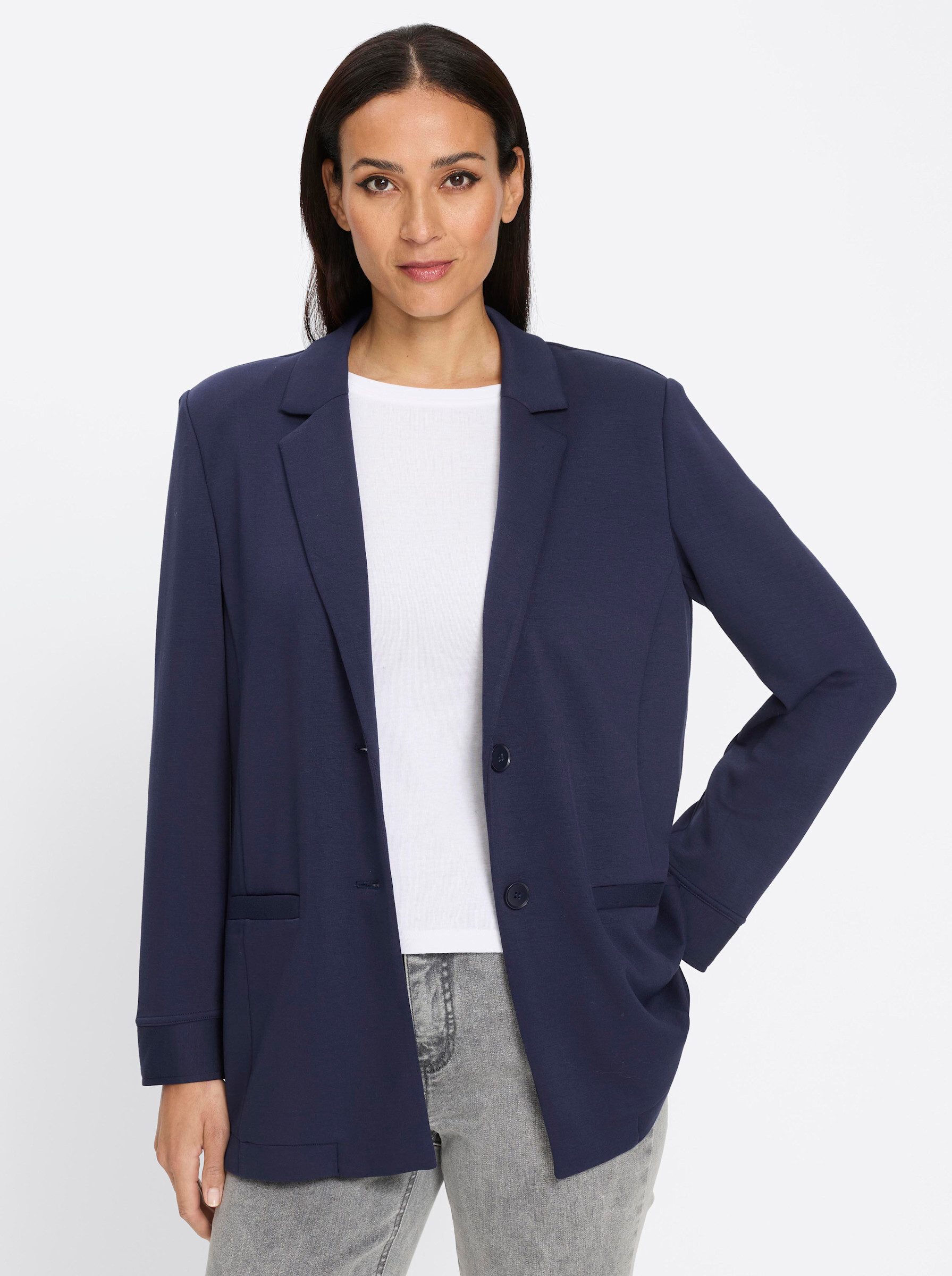 heine Jerseyblazer Jersey-Blazer Langarm