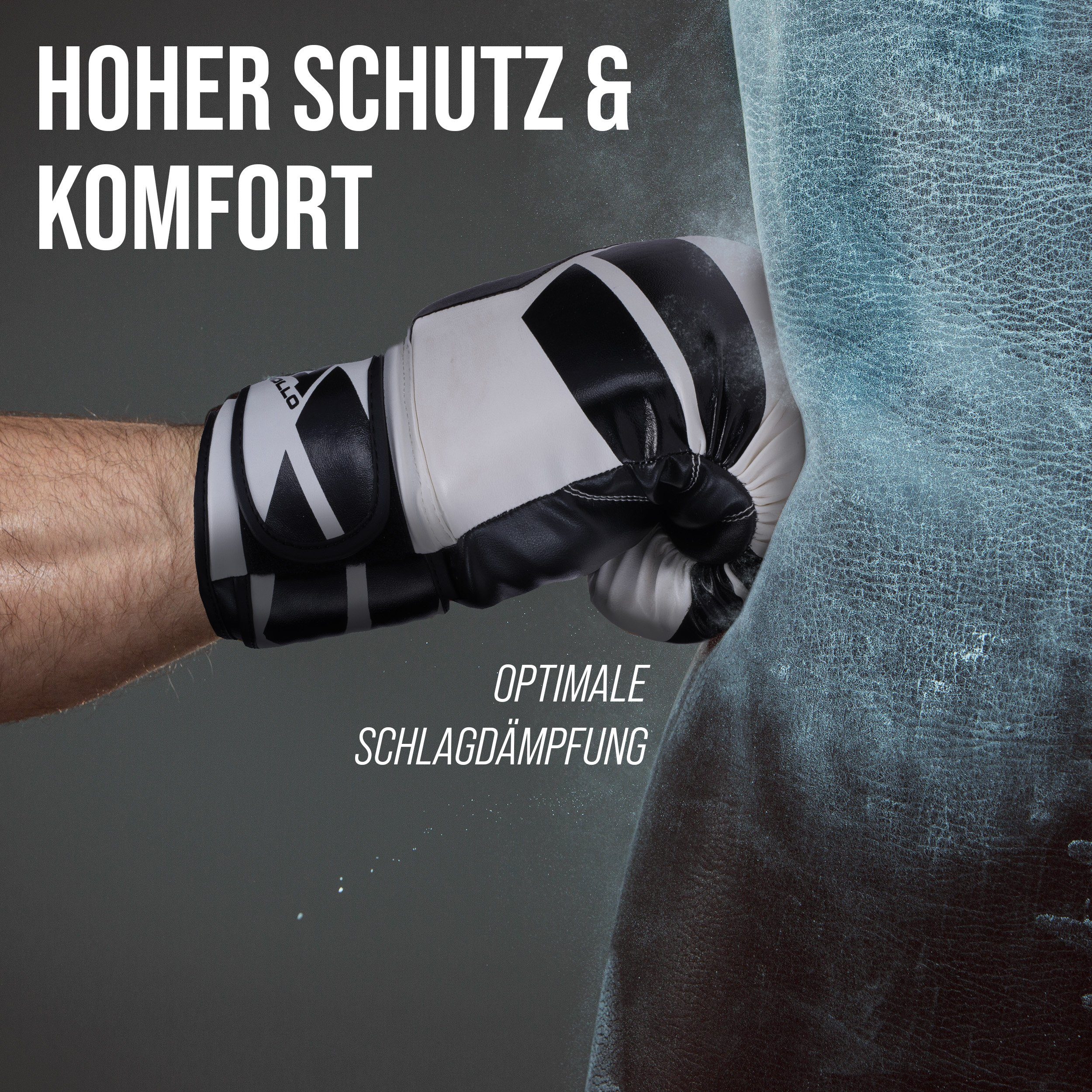 Apollo Boxhandschuhe Boxhandschuhe Männer Champion Thai Box Handschuhe, Training am Boxsack oder Sparring für Frauen und Männer