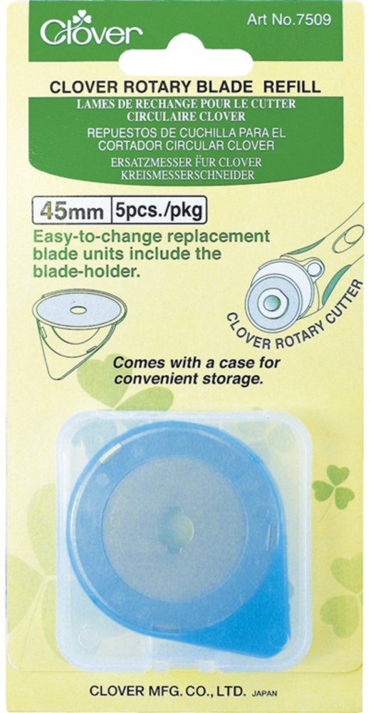 Clover Cuttermesser Ersatzklingen für Rollschneider 45mm, Inhalt 5 Stück günstig online kaufen