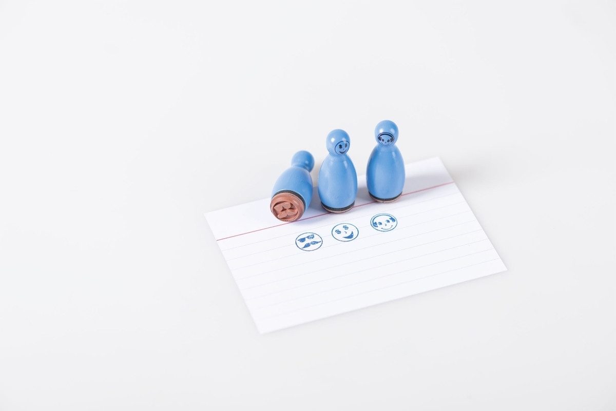 Heyda Stempel-Set – 10 Stück Mit Lama-Motiv, Holzstempel Für Basteln & Karten, In Transparenter Box