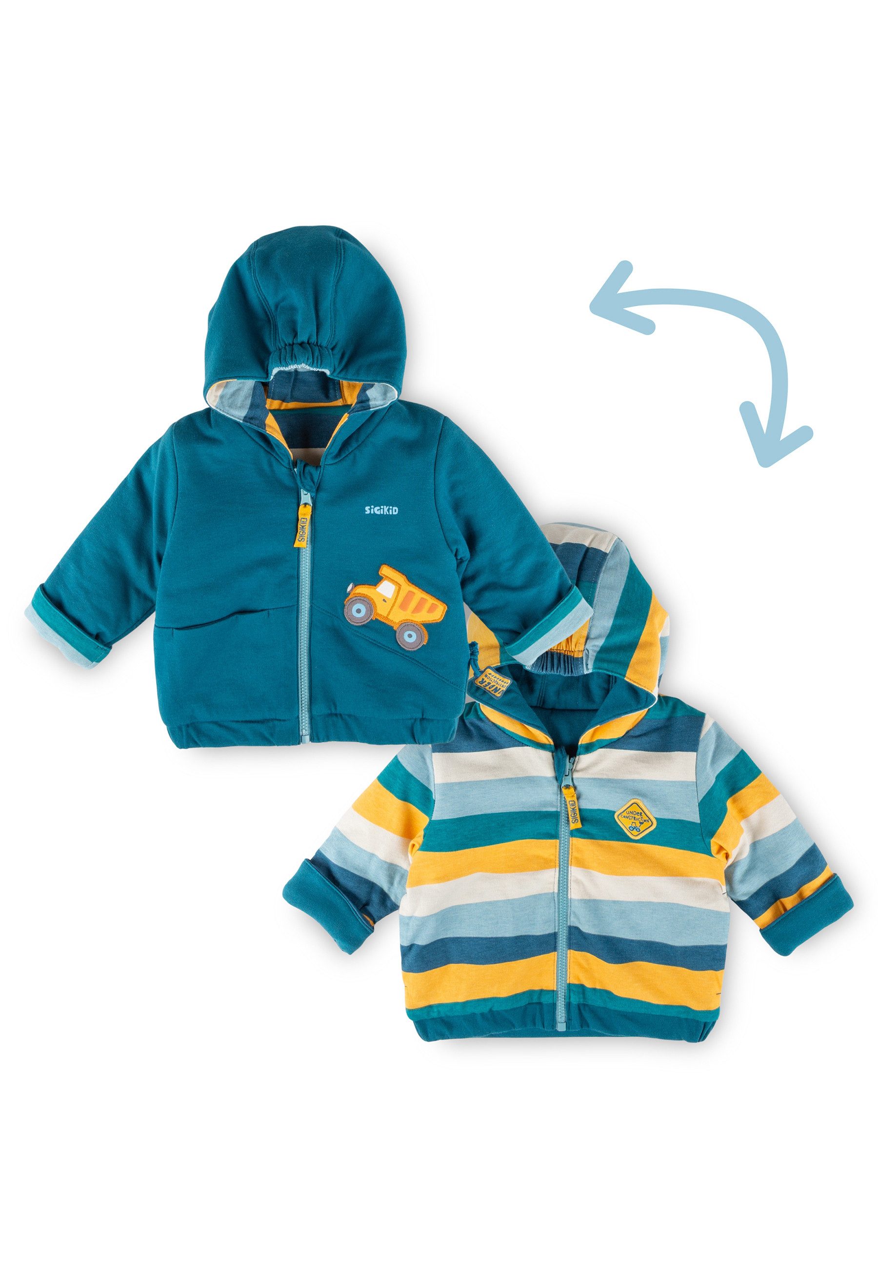 Sigikid Wendejacke Blue & Bright für Babys Jungen (1-St)