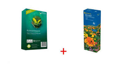 Smart Soil Technologies Blumenerde Bio-Universalerde 5 Liter + Blumensamen-Mischung "Blütenteppich", (2-St)