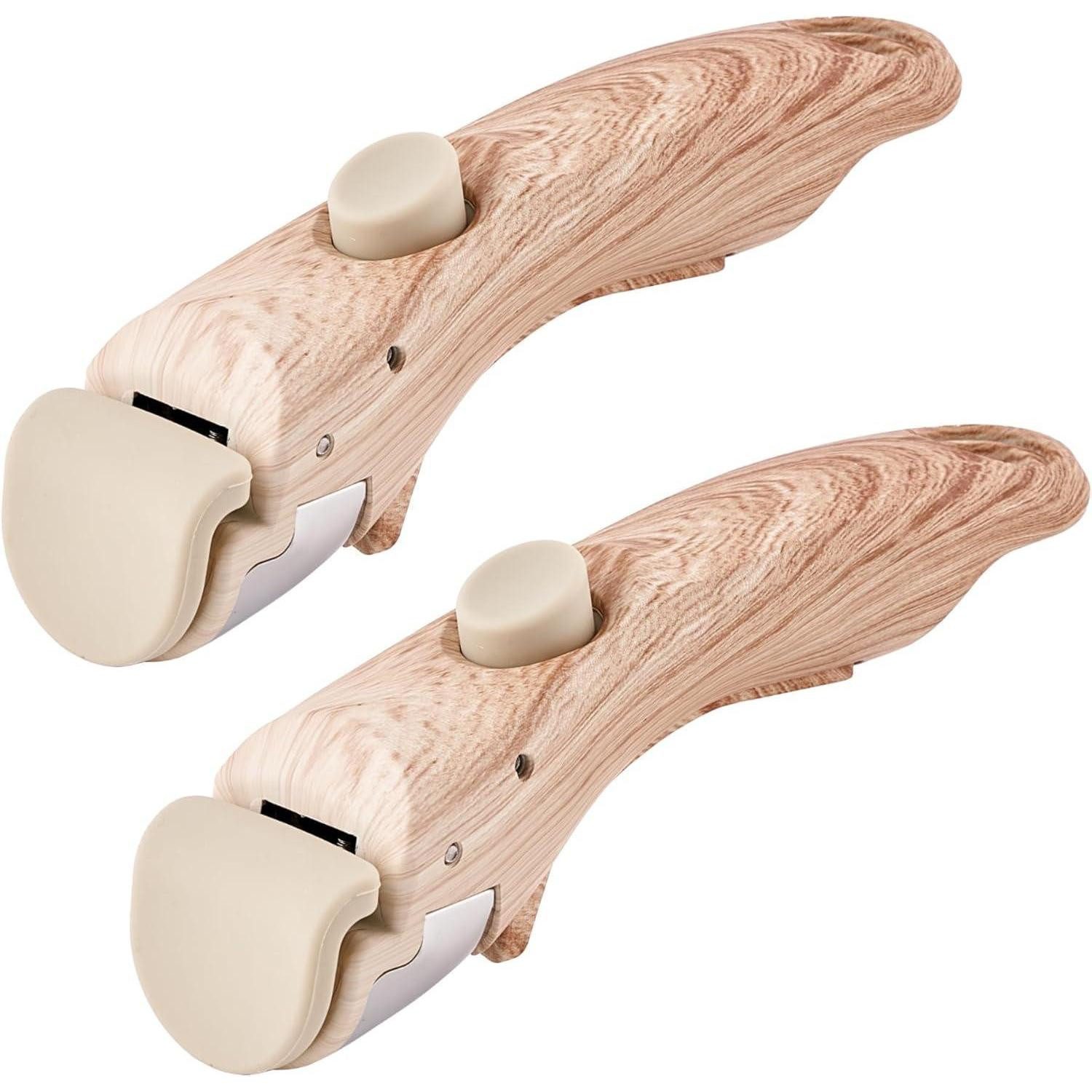 LuxusKollektion Pfannengriff Griffe abnehmbar Bakelit Holzmaserung Pfanne Topf 2teilig 2pcs Khaki
