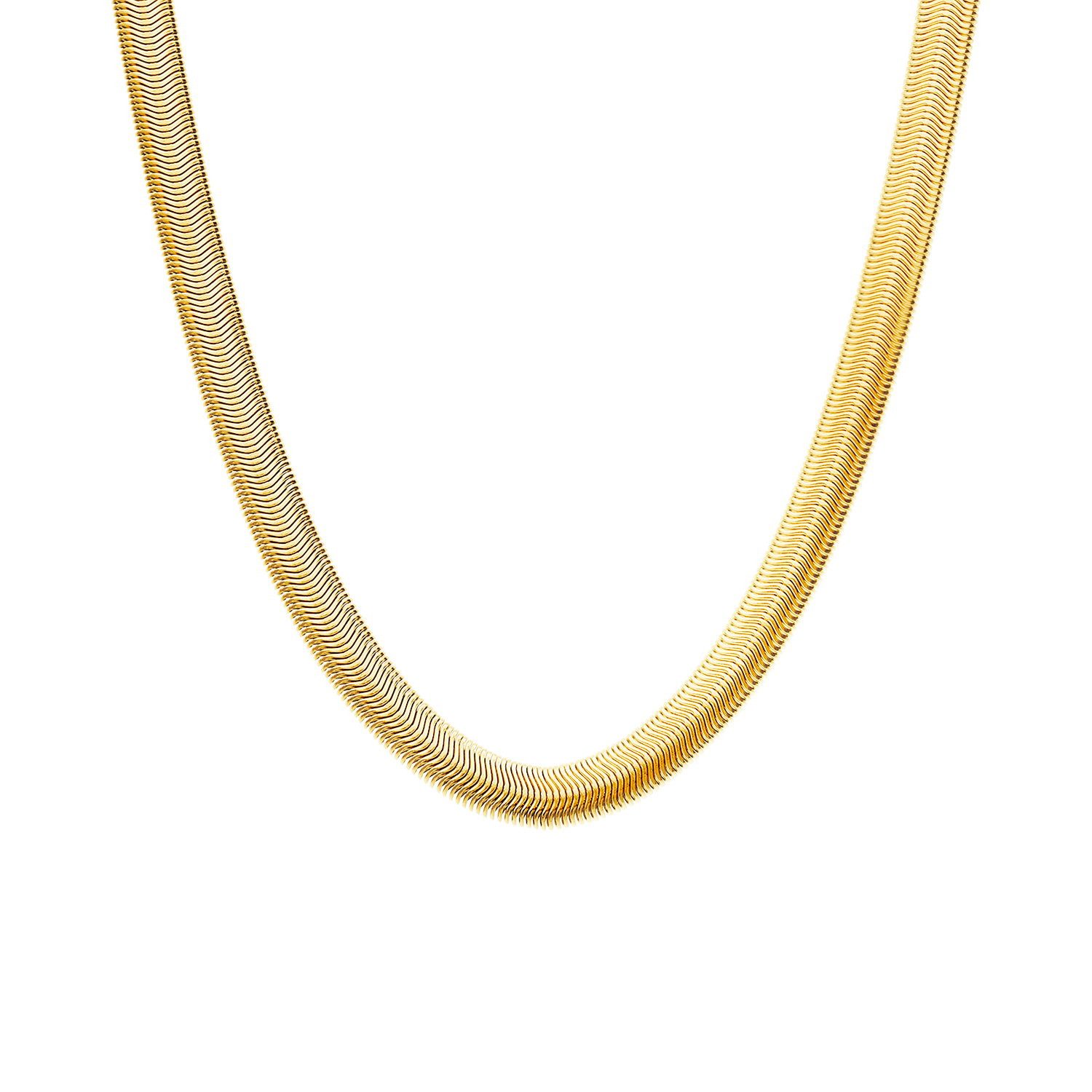LUCARDI Kette ohne Anhänger Halskette - Stahl - Gold - Damen