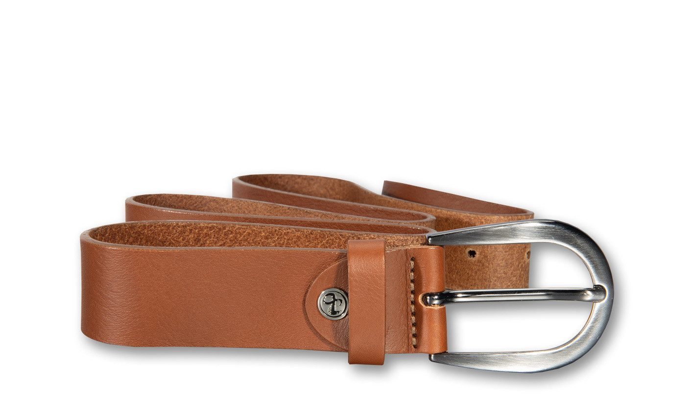Silbergift Ledergürtel Ledergürtel mit seidiger Oberfläche