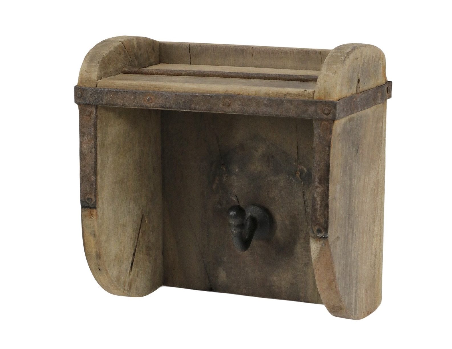 Chic Antique Wandregal Garderobe Regal Wandregal Holz 1 Haken H 15 / L14 / B 8cm Chic