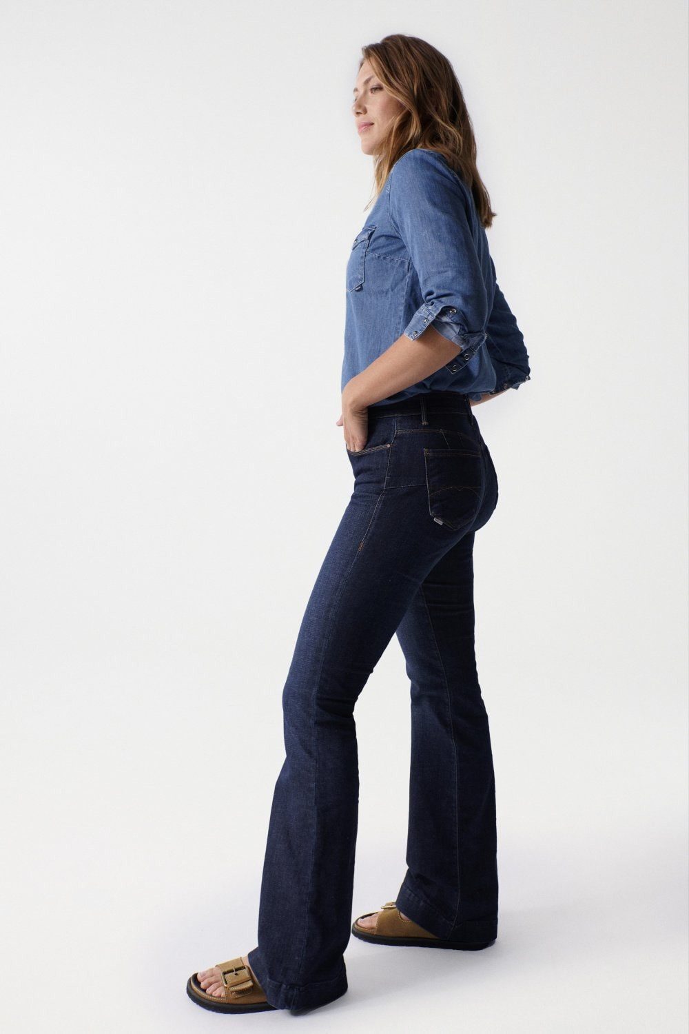 Salsa Stretch-Jeans SALSA JEANS DESTINY FLARE PUSH UP dark blue 21005341.0854 – Bild 5 von 5