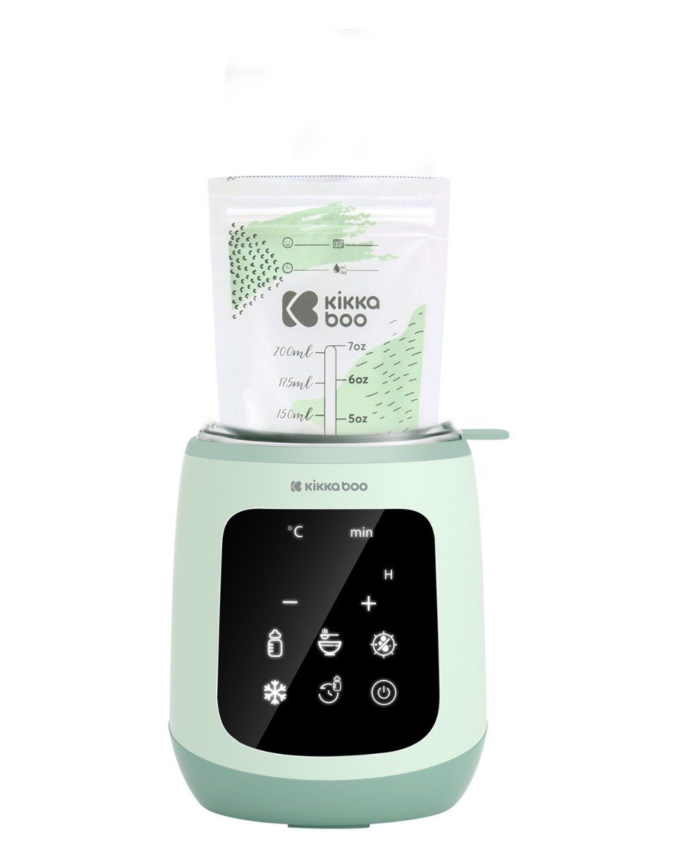 Kikkaboo Babyflaschenwärmer Flaschenwärmer 4 in 1 Caldo, Sterilisieren, Erwärmen, Auftauen, Timer