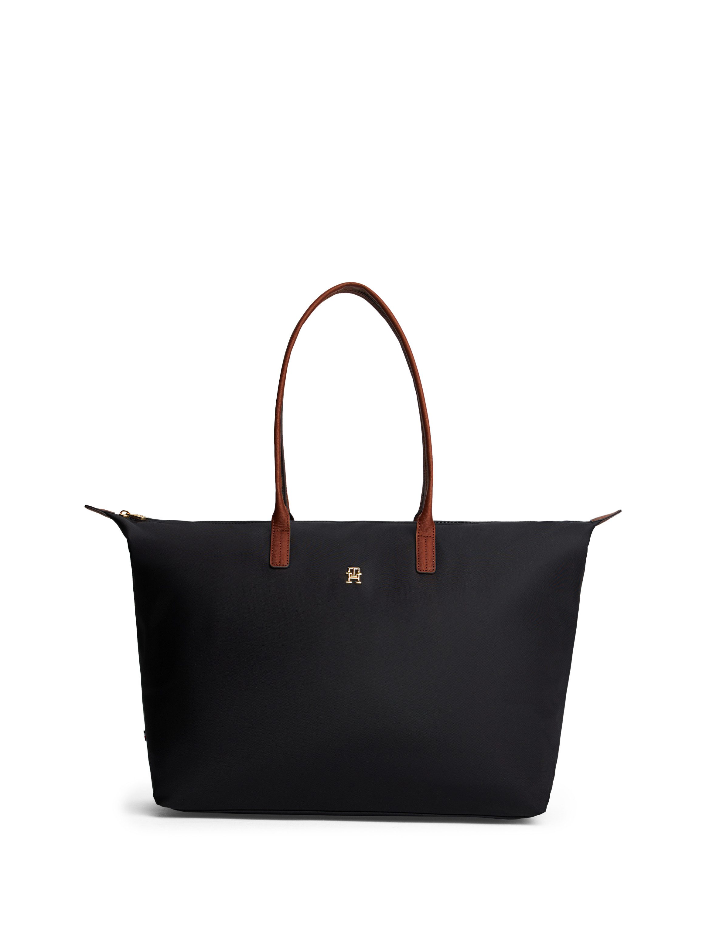 Tommy Hilfiger Tragetasche POPETTE MAXI TOTE, Damen Umhängetasche, Schultertasche mit Leder-Tragegriffen