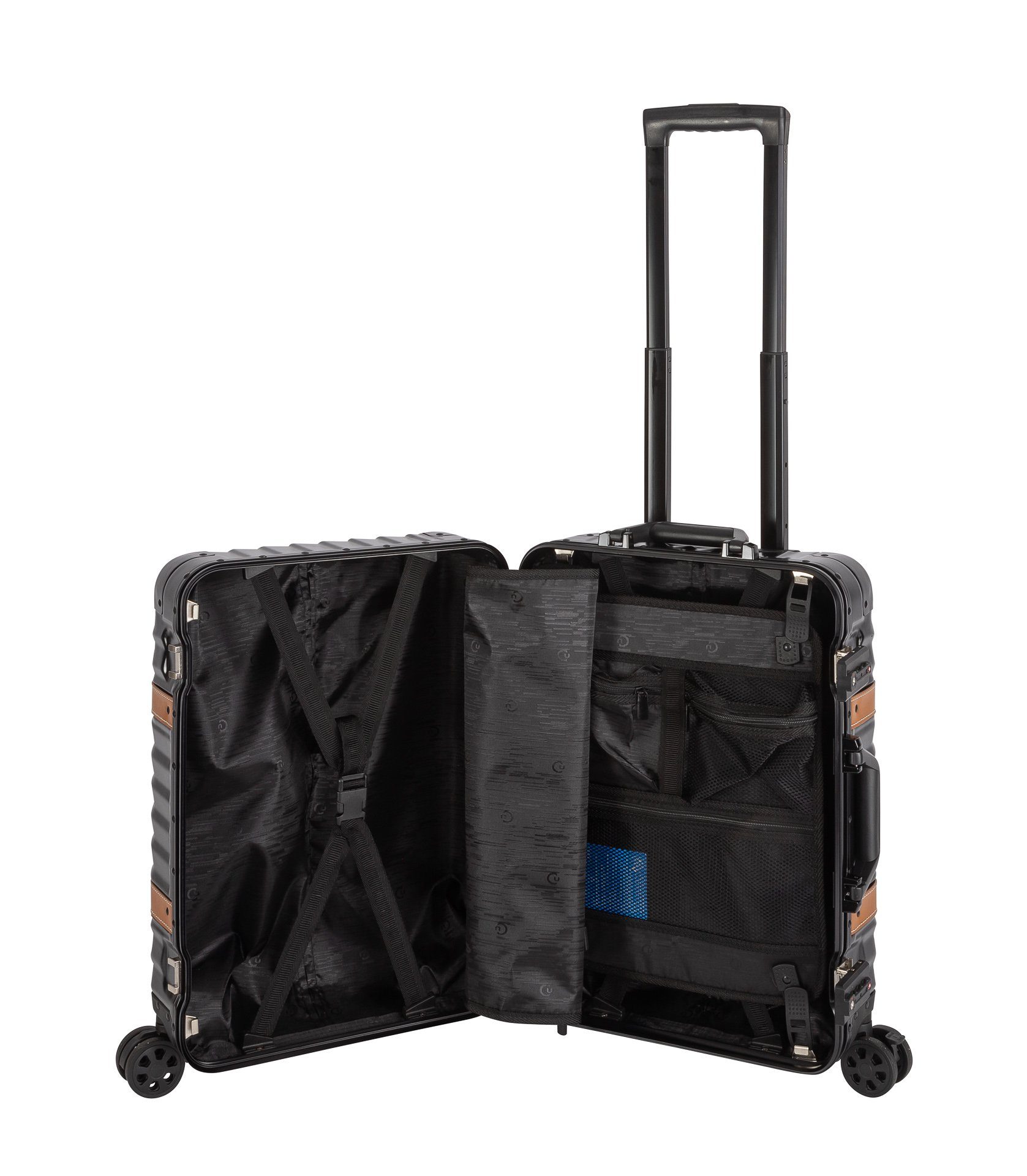 Travelhouse Hartschalen-Trolley Paris, 4 Rollen, Polycarbonat Hartschale TSA Zahlenschloss Aluminium-Rahmen