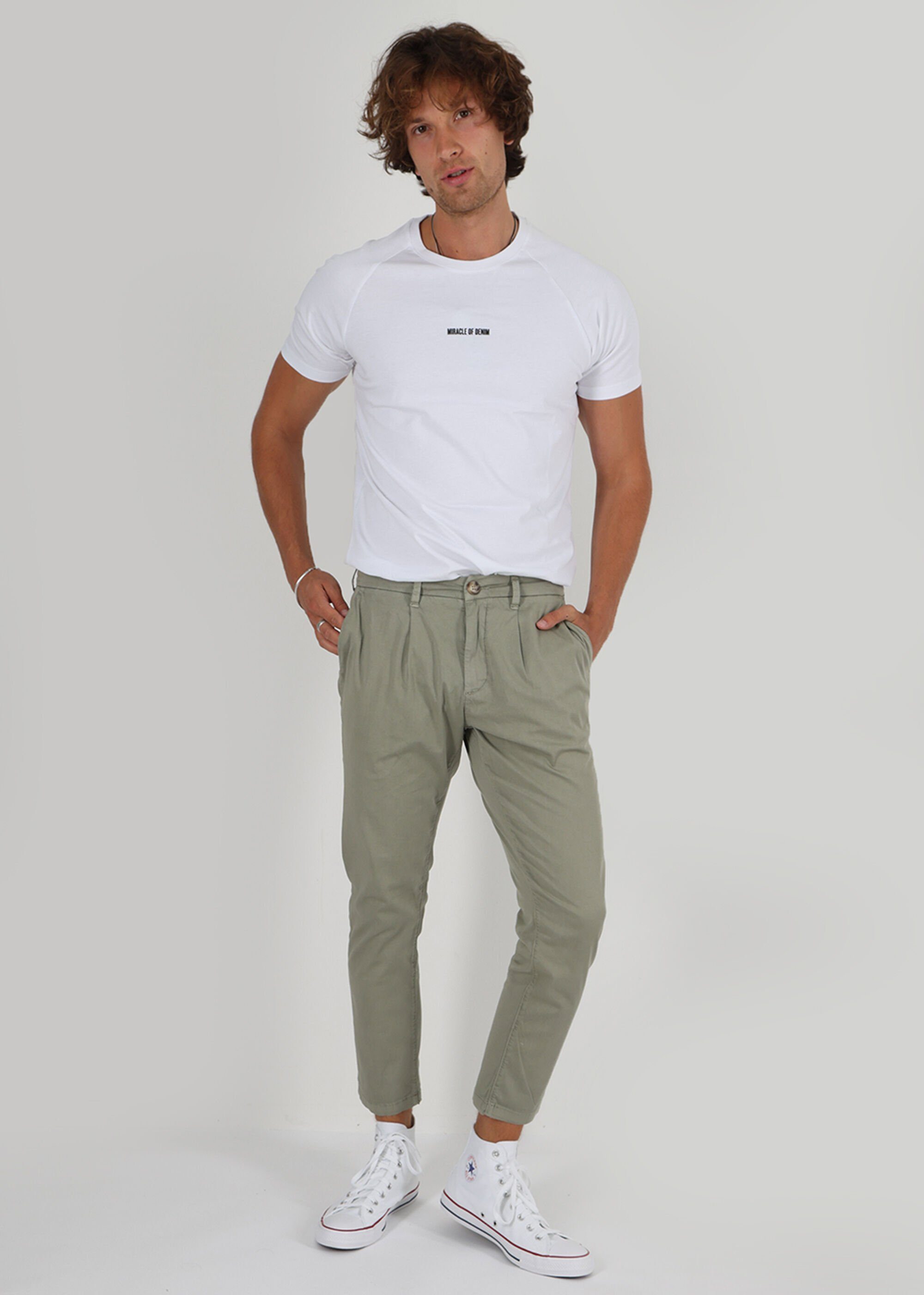 Denim of Miracle Bequem Chinohose Chino Harry Olive