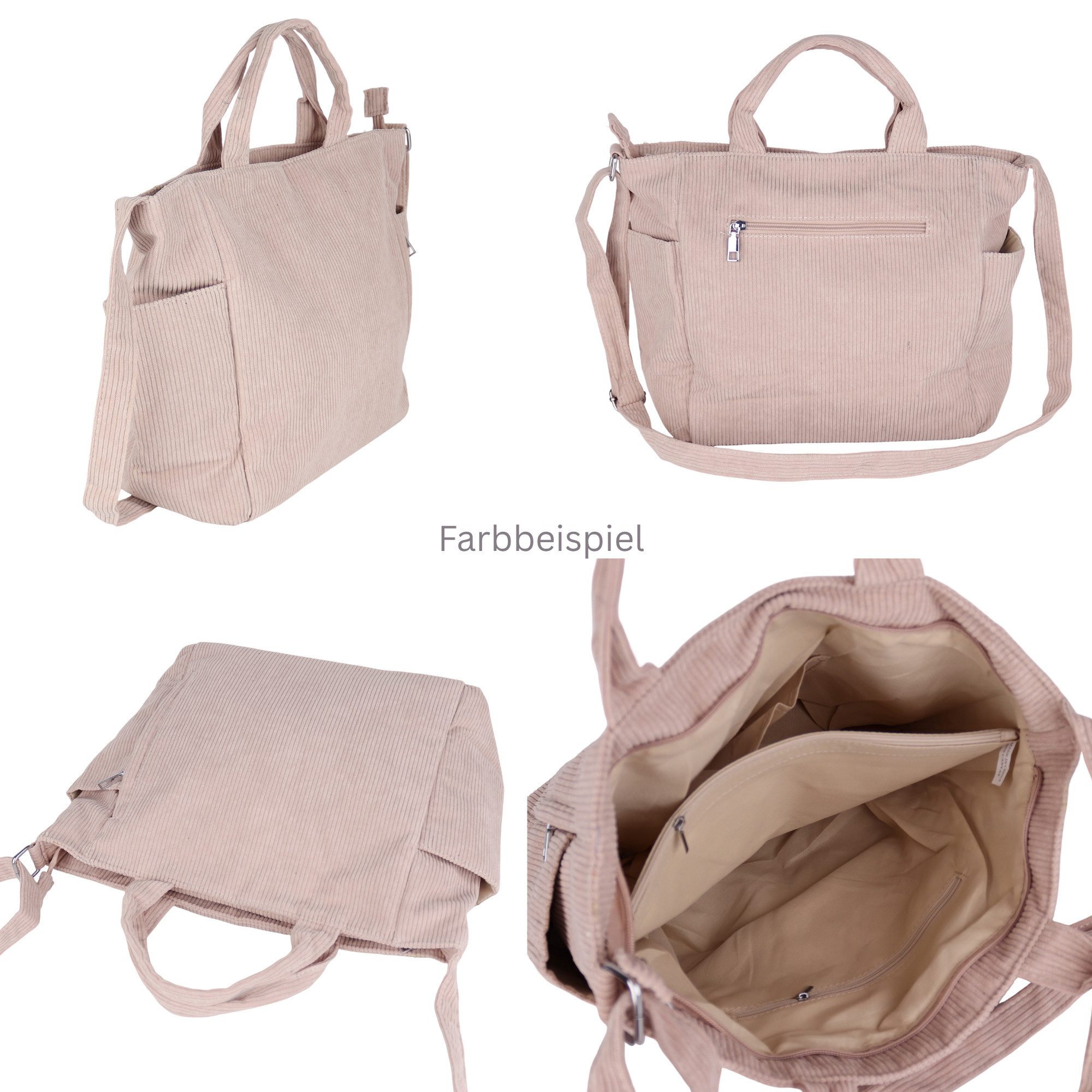 MIRROSI Schultertasche Damen Umhämngetasche aus Cord, günstig online kaufen