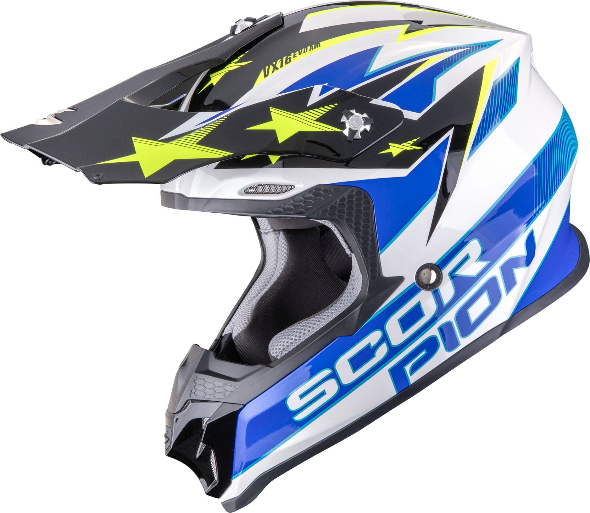 Scorpion Exo Motocrosshelm VX-16 Evo Air Patriot Motocross Helm, Waschbar