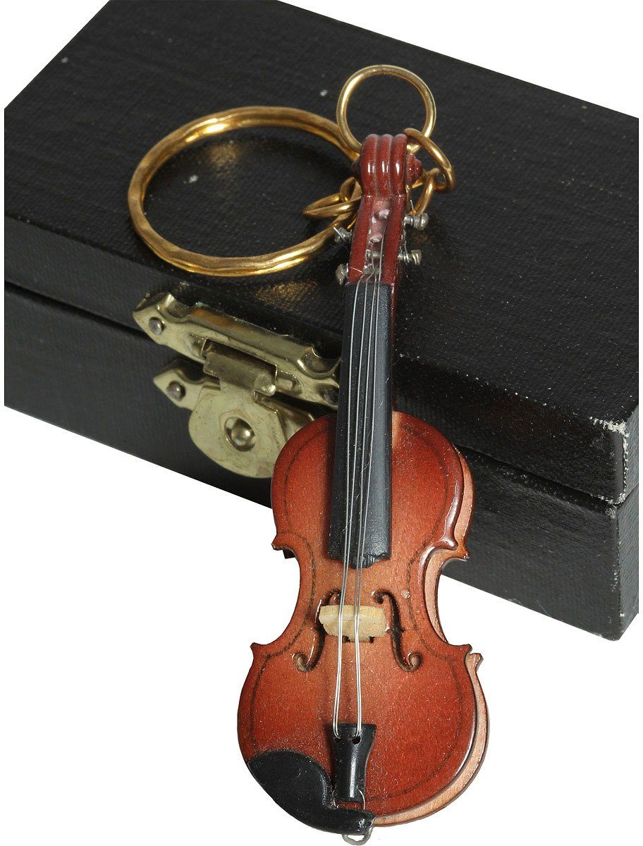 Ambiente Haus Dekofigur Schlüsselanhänger Geige 7cm (1 St)