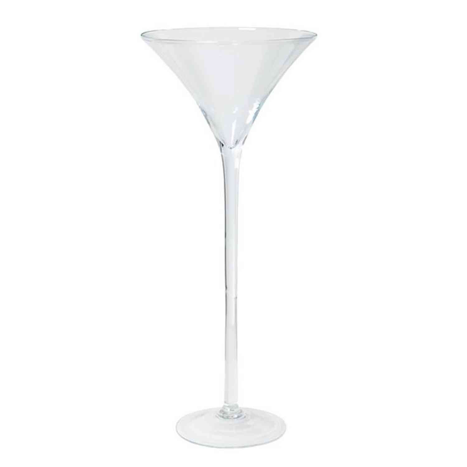 INNA-Glas Cocktailglas Martiniglas Ivana auf Standfuß, Trichter - rund, klar, 70cm, Ø 30cm, Glas