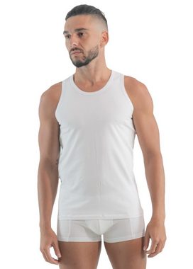 Geronimo Achseltop Basic Basic Comfort Tank-Top White M (Achsel-Shirt) erotisch