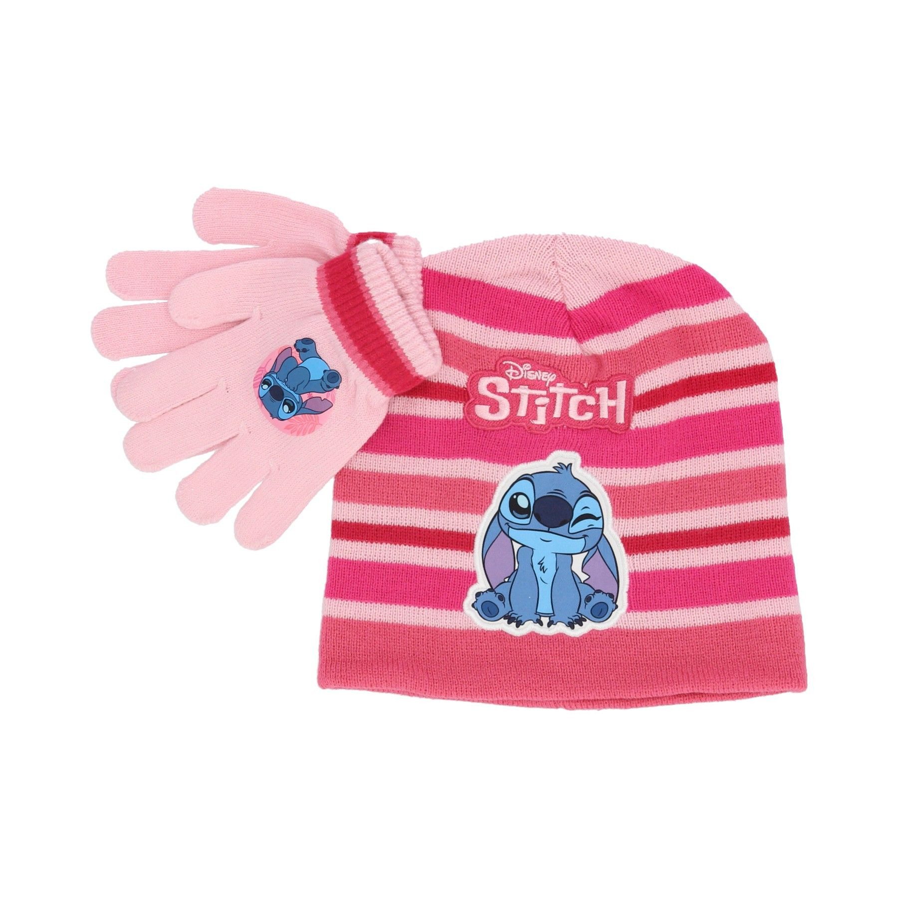 Lilo & Stitch Mütze & Schal Winter-Set Mütze & Handschuhe für Kinder