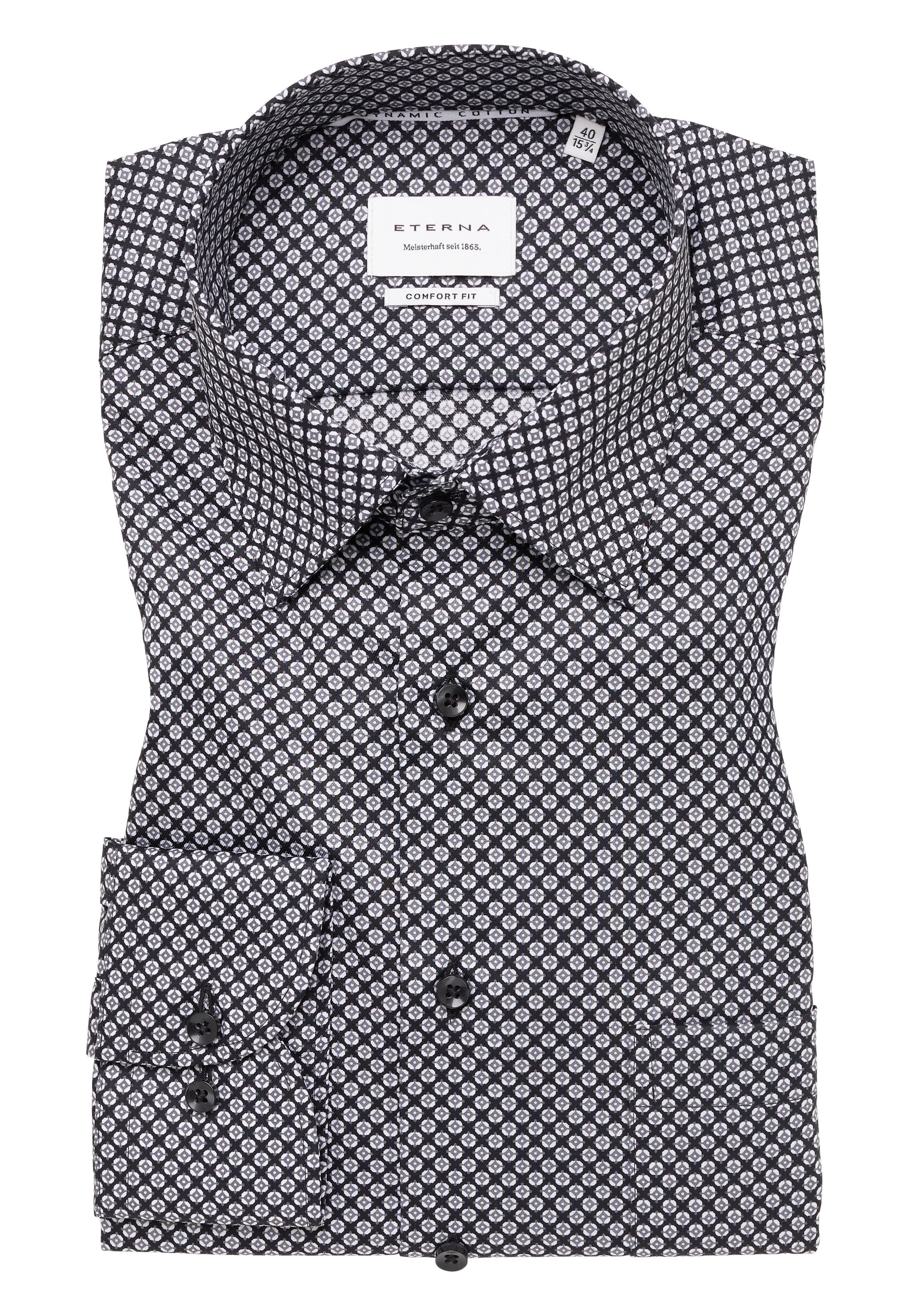 Eterna Businesshemd ETERNA COMFORT FIT Langarm Hemd anthrazit 1216-38-E181 - Dynamic Cotto