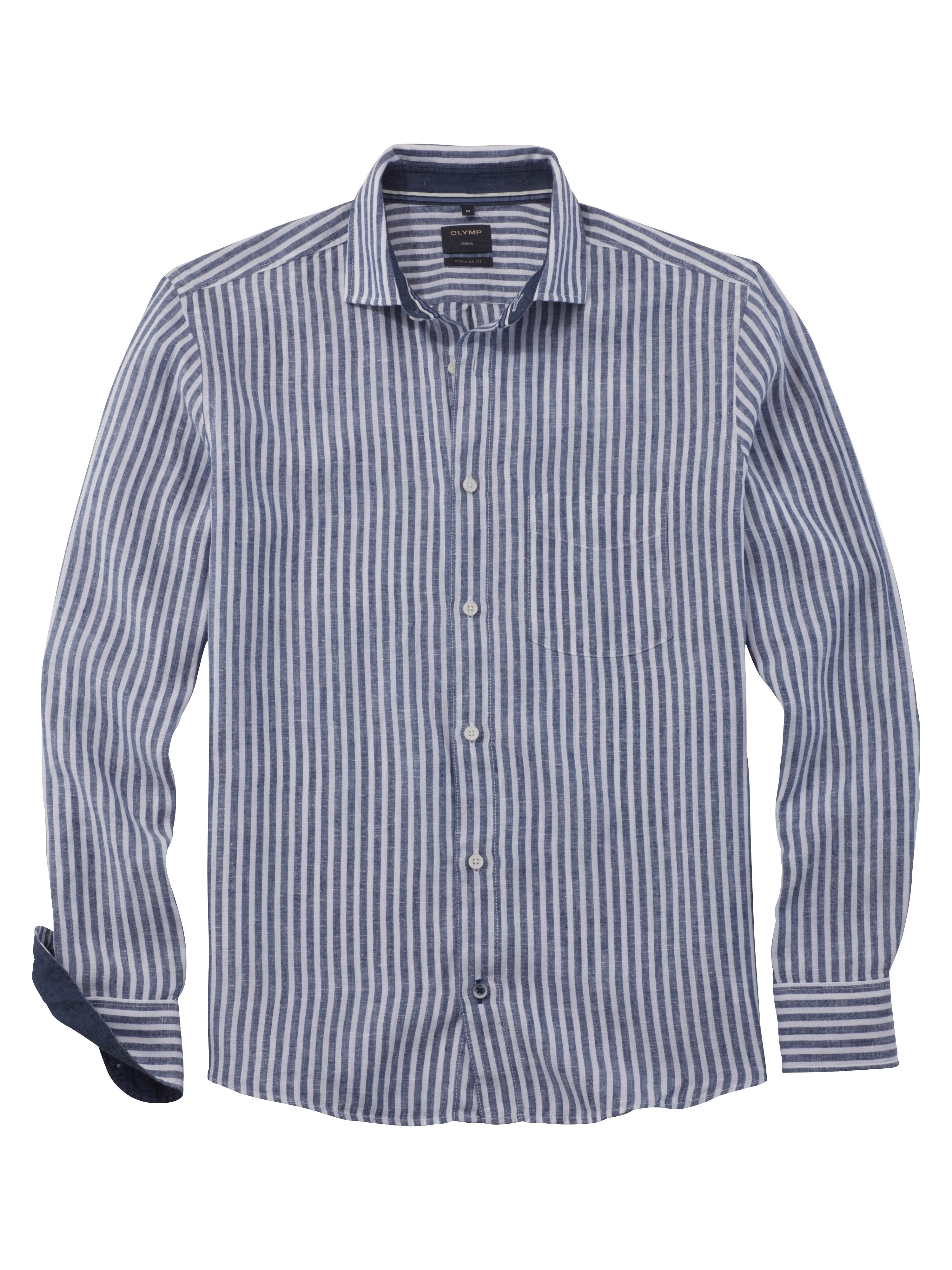 Leinenhemd OLYMP Hemd Casual - Leinen