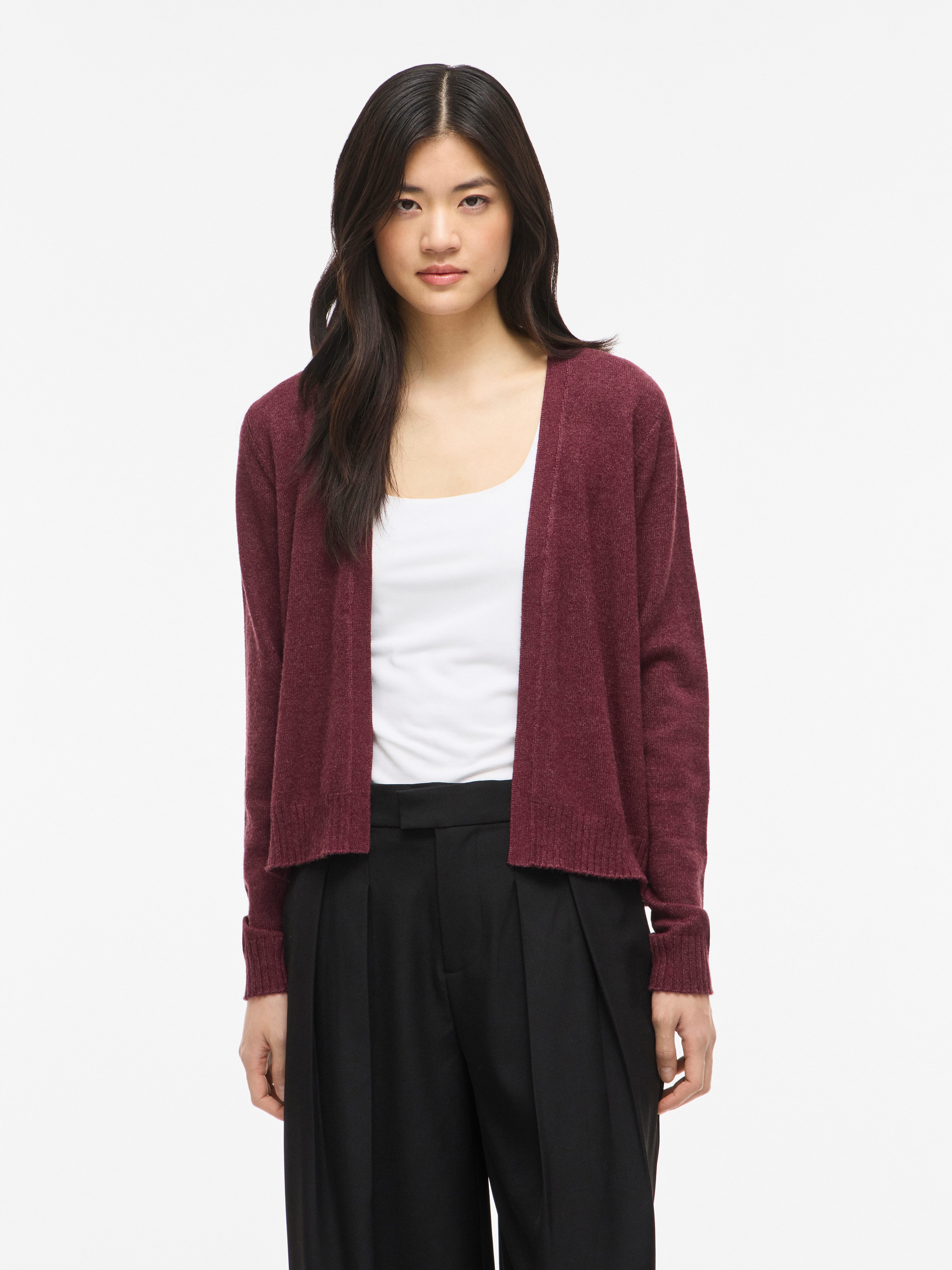 Vila Cardigan VIRIL SHORT L/S KNIT CARDIGAN-NOOS Materialmix, regular fit