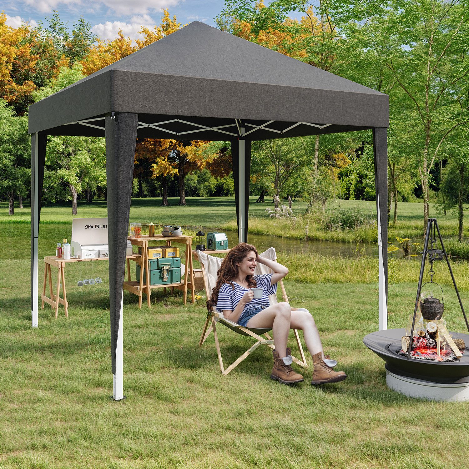 HOMALL Faltpavillon Faltbares Gartenpartyzelt, UV-Schutzklasse 50+, günstig online kaufen